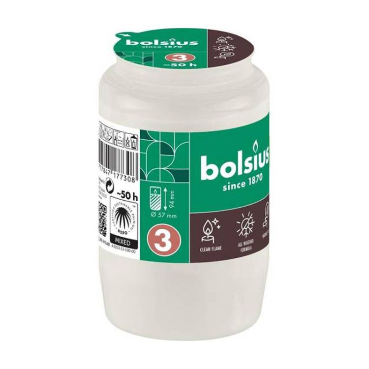 Bolsius  olejová náplň  50 hod biela