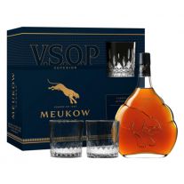 Meukow VSOP Superior 0,7l 40% GB + 2 poháre