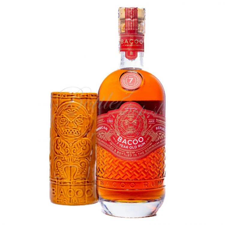 Bacoo rum 7 y.o. 40% + 1 pohár 0,7l GB