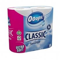 Ooops! Toaletný papier Classic Sensitive 4rol./3vrstv.