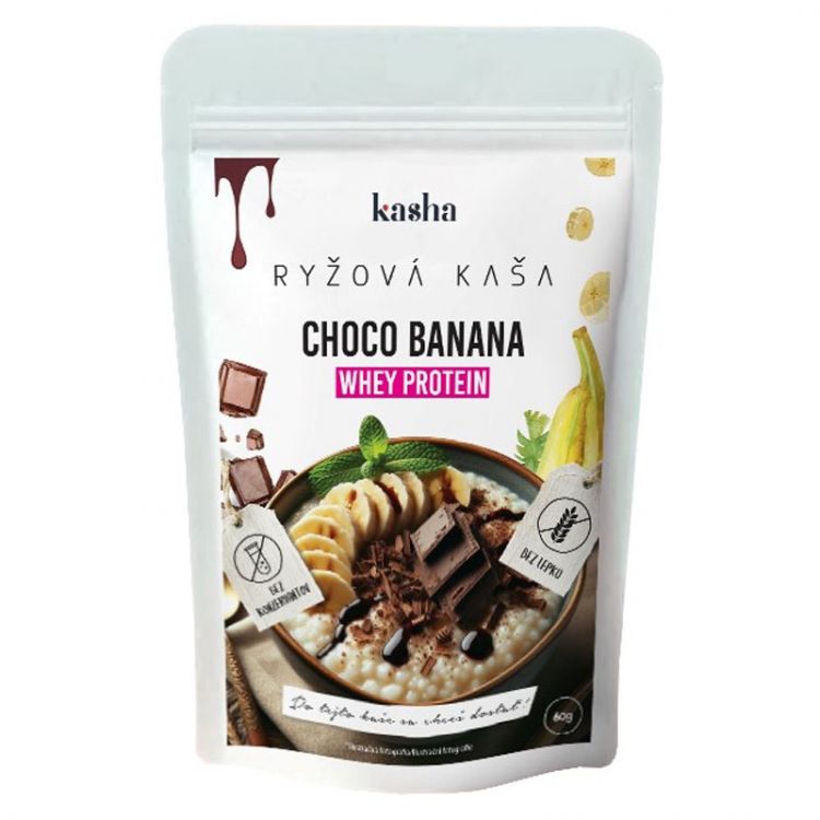 Kasha Proteínová instantná ryžová kaša banán a čokoláda 60g