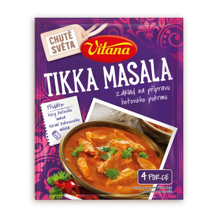 Vitana Tikka masala, základ jedla 55 g