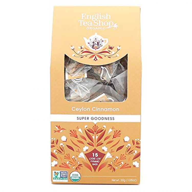 English Tea Shop Cejlonská skořice 15 pyramidek sypaného čaje 15 x 2 g