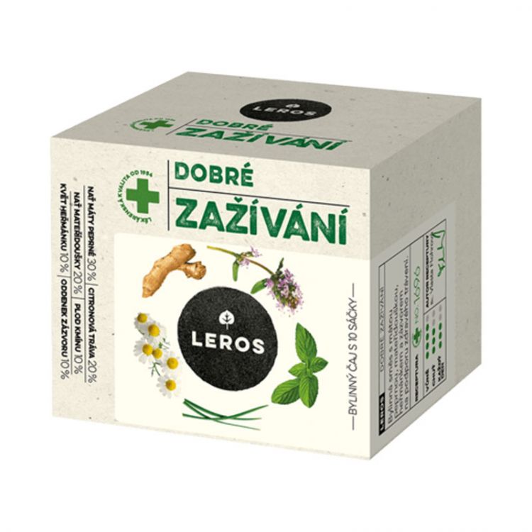 Leros bylinný Natur Imunita trávenie, mäta & materina dúška 15g