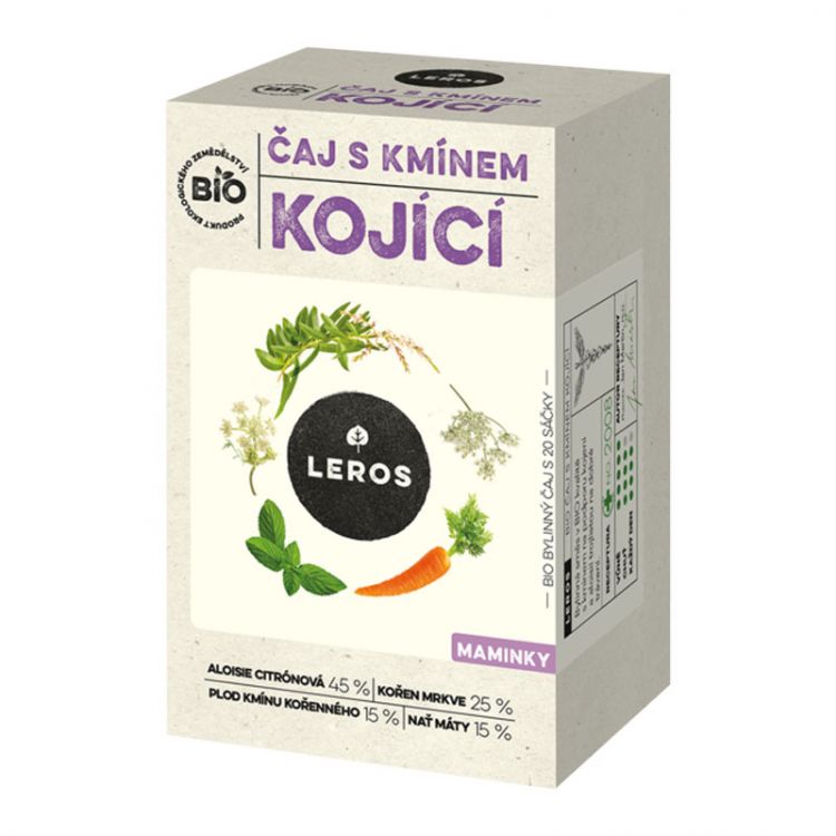 Leros BIO Čaj s rascou pre dojčiace matky 36g