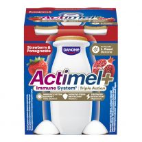 Actimel Triple Action Jahoda - Granátové jablko 4x100g