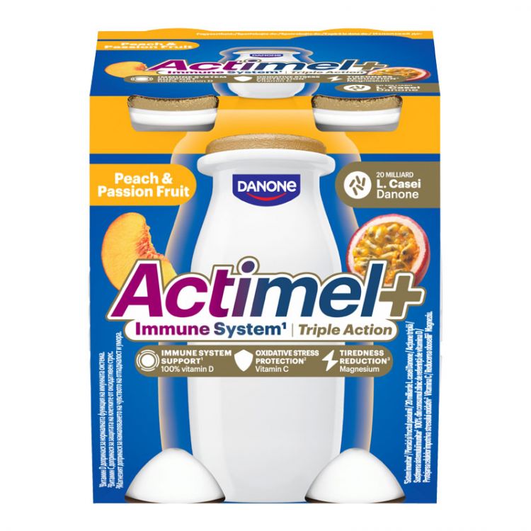 Actimel Triple Action Broskyňa - Marakuja 4x100g