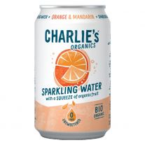 Charlie's Organics sýtená pitná voda s pomarančovou a mandarinkovou šťavou 330 ml