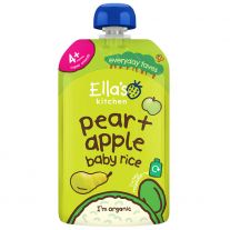 Ella's Kitchen BIO Detská ryža, hruška a jablko (120 g)
