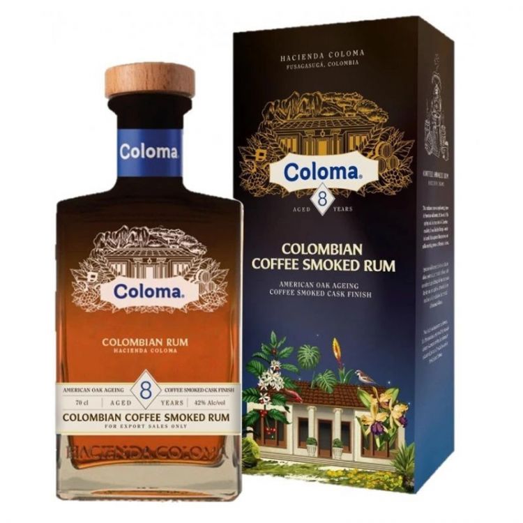 Coloma 8 y.o. Coffee Smoked Rum, 42%  0,7l