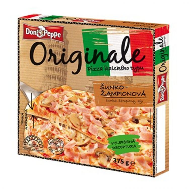 Don Peppe Originale pizza Šunka a žampiony 375g