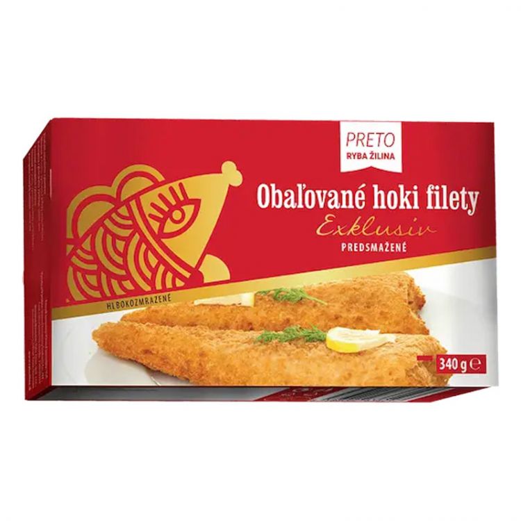 Radoma Obaľované hoki filety Exklusiv predsmažené 340g