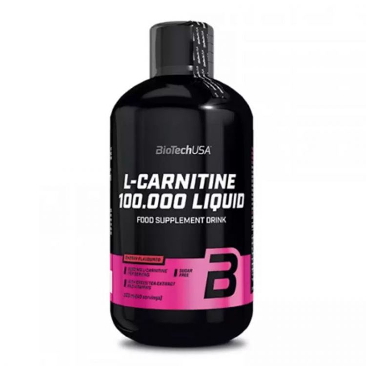 Biotech USA L-Carnitine Liquid 100000 500ml jablko