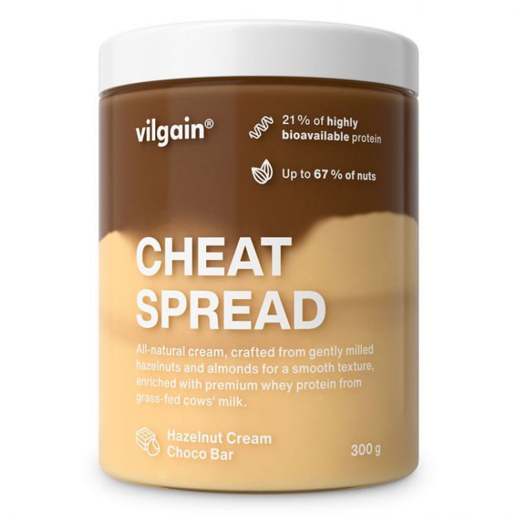 Vilgain Cheat Spread lieskovoorieškový krém s čokoládou 300g