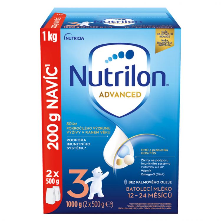 NUTRILON 3 Advanced batoľacie mlieko 1000g