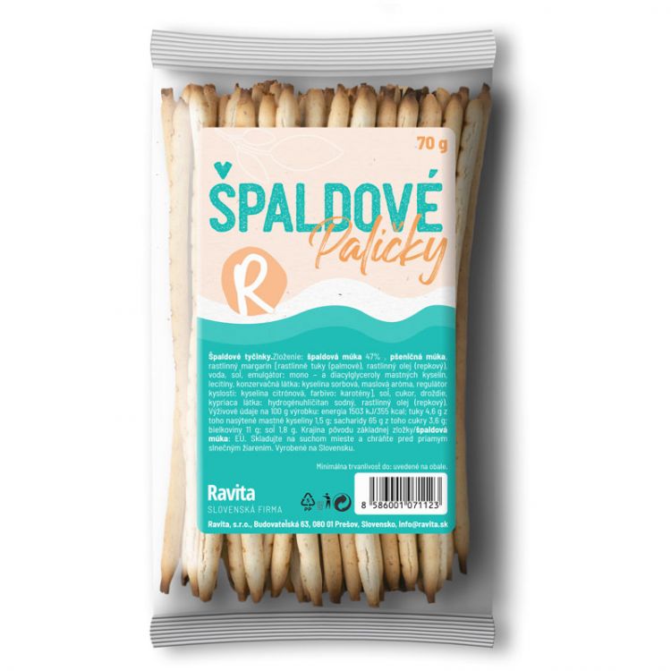 Ravita Tyčinky špaldové Palíčky 70g
