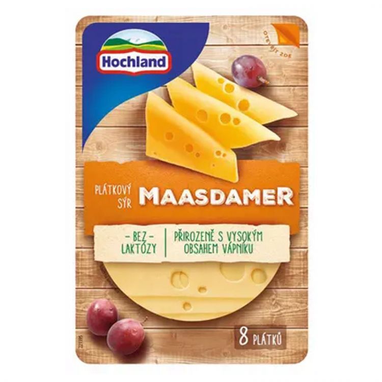 Hochland plátkový syr maasdam 135g