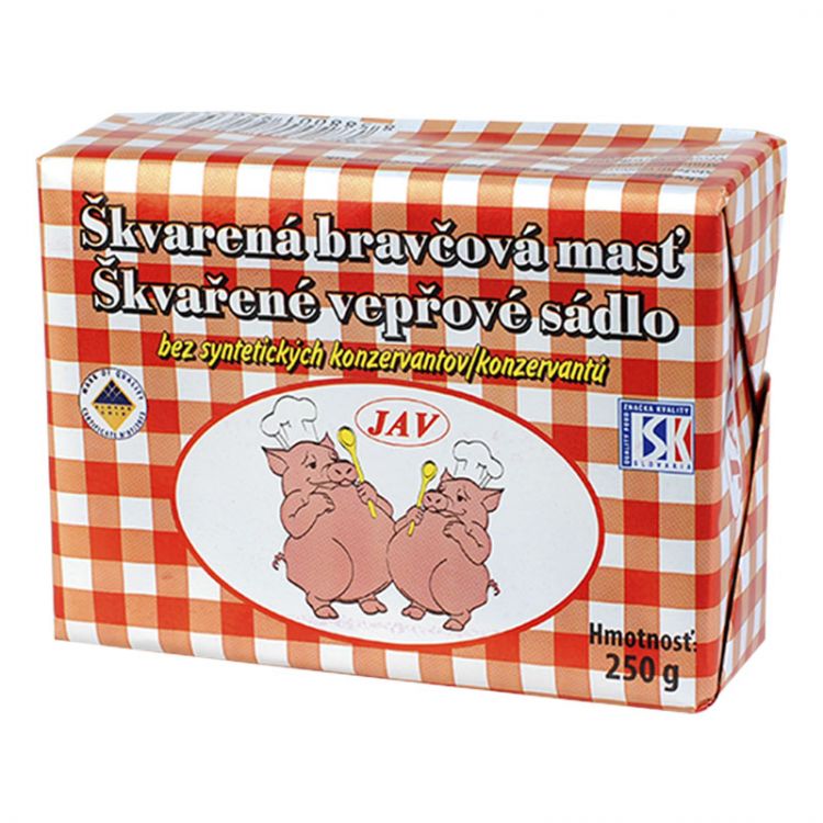 JAV Škvarená bravčová masť 250g AL/Pap