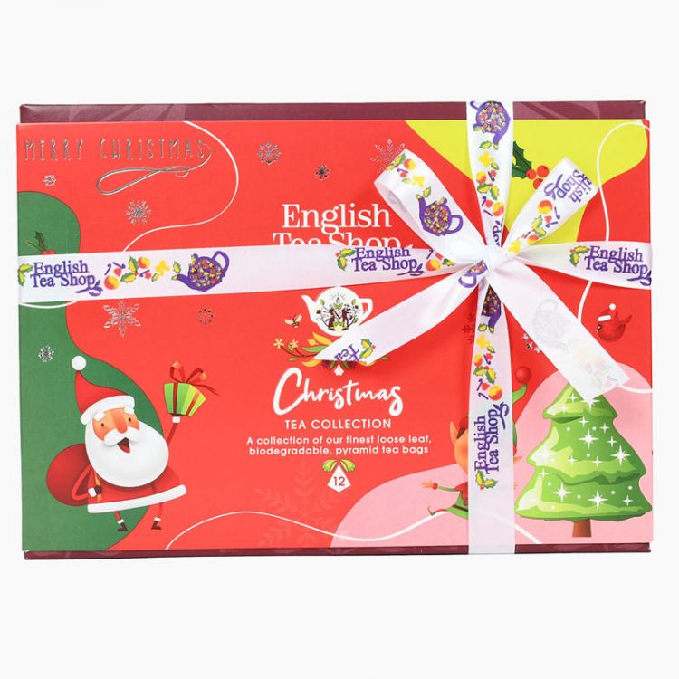 English Tea Shop BIO Holiday red santa darčeková kolekcia čajov 24g