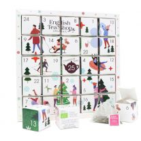 English Tea Shop Bio darčeková kolekcia čajov puzzle white advent calendar 50g
