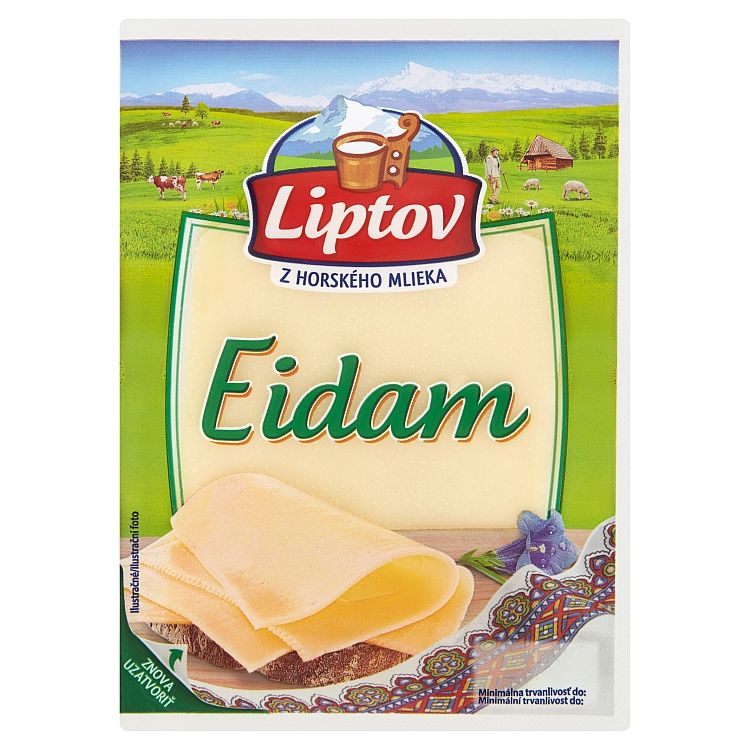 Liptov Eidam - porciované plátky neúdené 90 g
