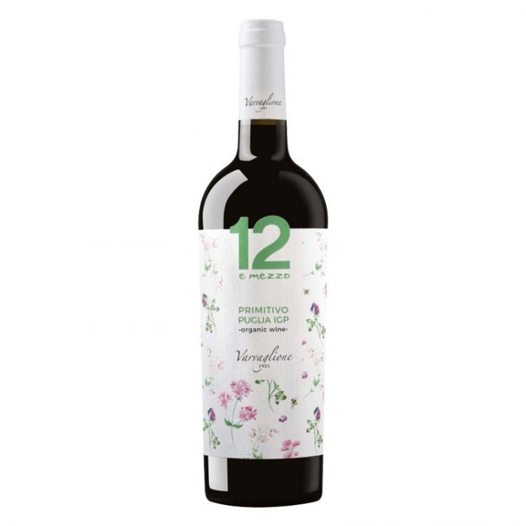 Varvaglione Primitivo Puglia 12 e mezzo BIO Organic, 12,5% 2022 0,75 l
