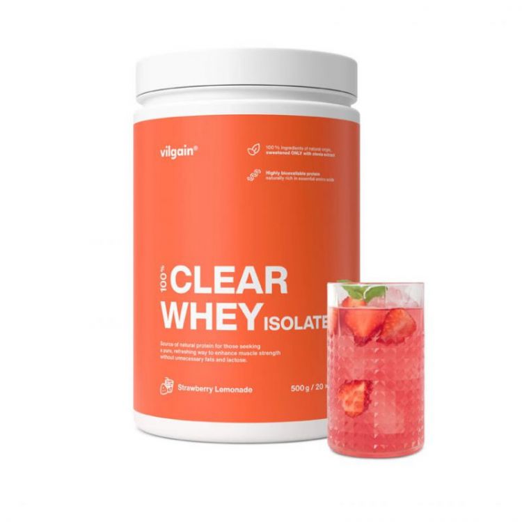 Vilgain Clear Whey Isolate Strawberry lemonade 500 g