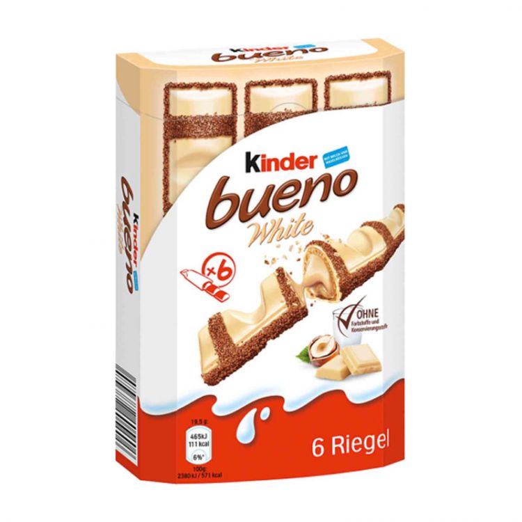 Kinder bueno biele 6 x 19,5g