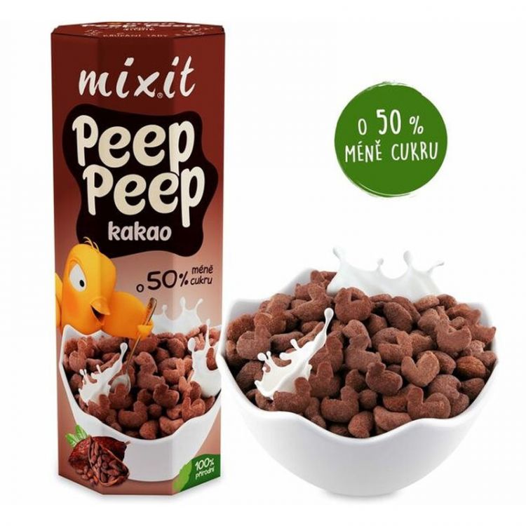 Mixit Cereálie Peep Peep kakao 280g