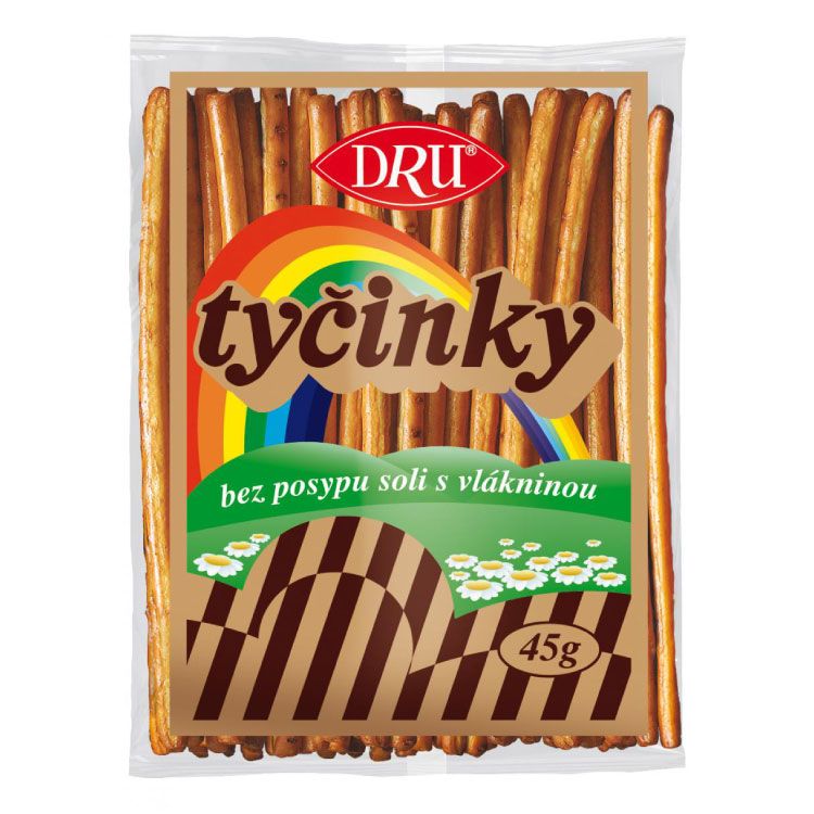 *DRU TyÄinky bez posypu sol. s vlĂĄk. 45g