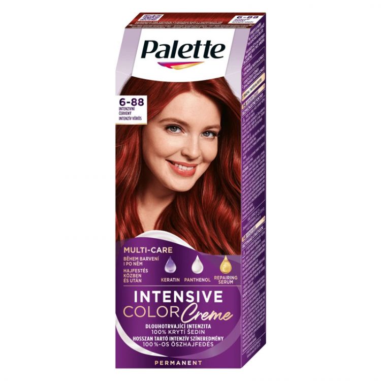Palette farba na vlasy 2x50ml Intensive Color Cream R15 Intenzívna červená