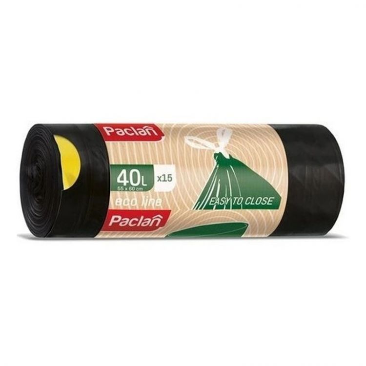 Paclan Vrecia do koša zaťahovacie ECO 40L-15ks