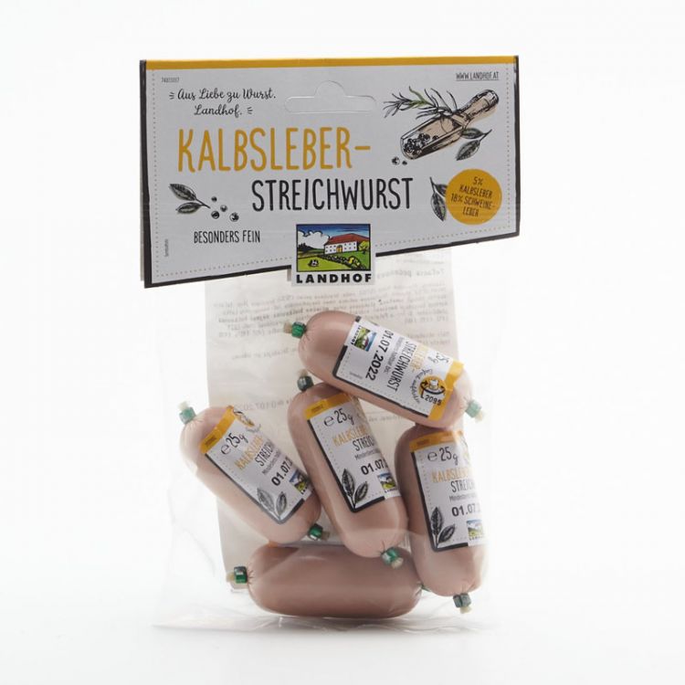 Landhof pečeňová nátierka (5x25g) 125g