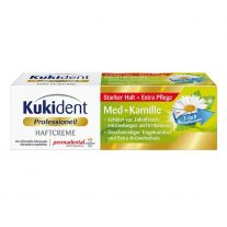 Kukident fixačný krém na zubné náhrady harmančekový, extra silný 40g