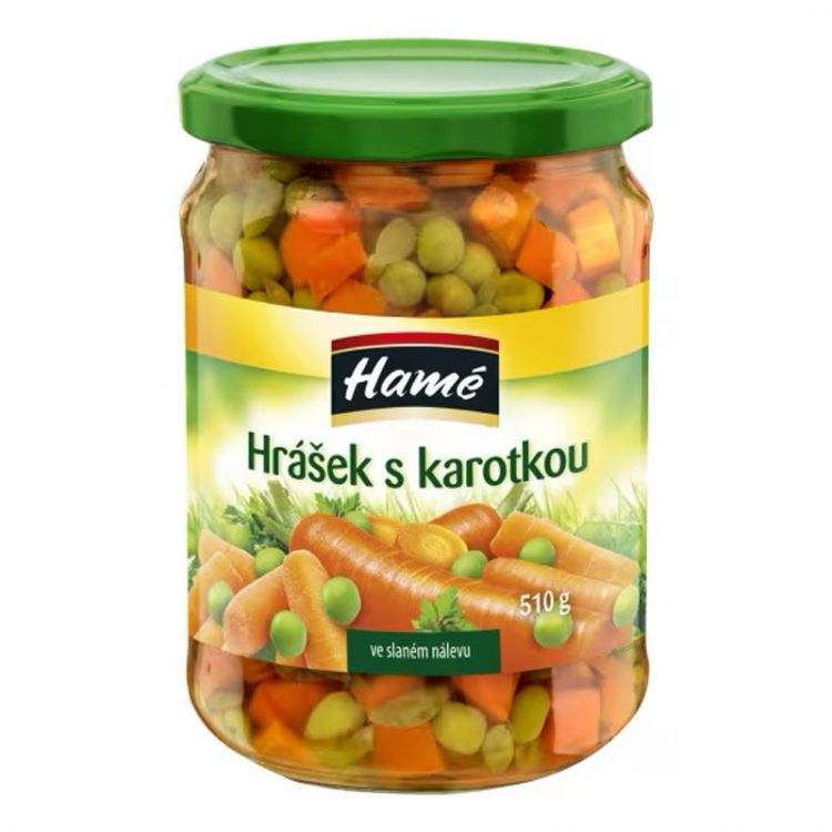 Hamé Hrášok s karotkou 510g