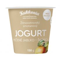 Kukkonia smotanový jogurt 10% jablko-škorica 150g