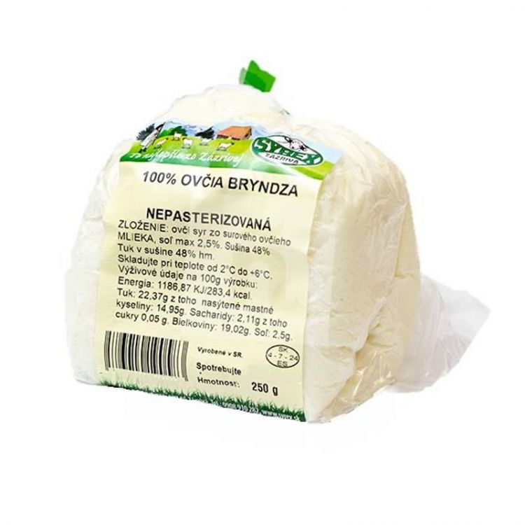 SYREX - 100% ovčia májová bryndza 250g (nepasterizovaná)