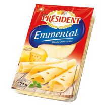 Président Emmental plátky 100 g