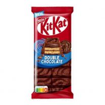 KitKat tabuľka Double chocolate s mliečnou a horkou čokoládou, s oblátkou a kakaovou náplňou 99g 