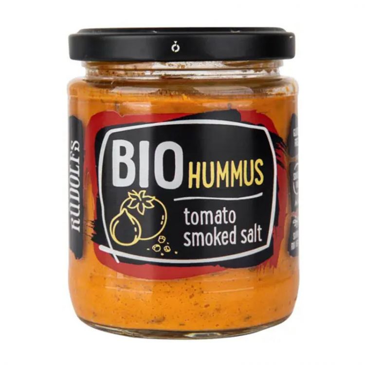 Rudolfs BIO Humus Rajčina a Údená Soľ 180g