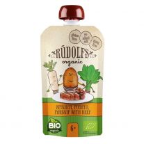 Rudolfs BIO Pyré Špenát, Zemiaky, Pašternák s Hovädzím mäsom 110g