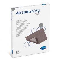 Atrauman Ag,Nepriľnavé bariérové krytie s obsahom striebra 10 x 10 cm, 10ks