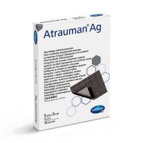 Atrauman Ag Nepriľnavé bariérové ​​krytie s obsahom striebra pre atraumatickú liečbu rán 5 x 5 cm, 10ks