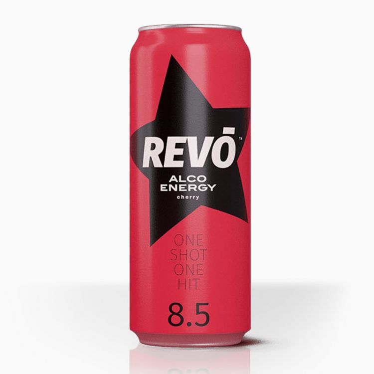 Revo nápoj Alco Energy Cherry 8,5% 0,5l