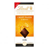 Lindt Excellence Crispy Biscuit & Orange 100g
