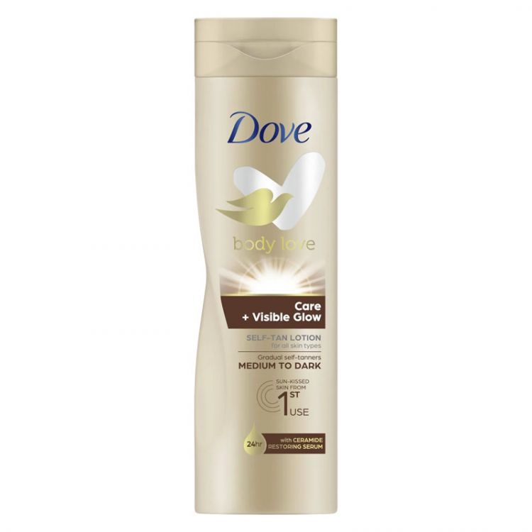 Dove self-tan lotion 250 ml Visible Glow Dark