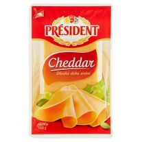 Président Cheddar plátky 100 g