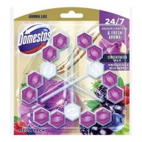 Domestos toilet freshener 3x55 g Aroma Lux Wild Berries & Hibiscus