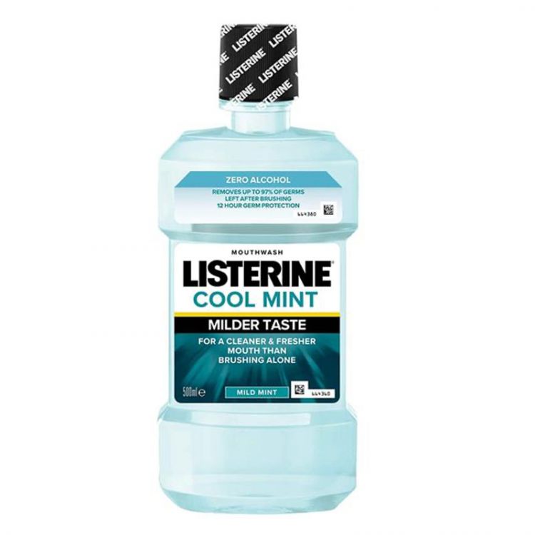 Listerine mouth wash 500 ml Cool Mint Milder Taste