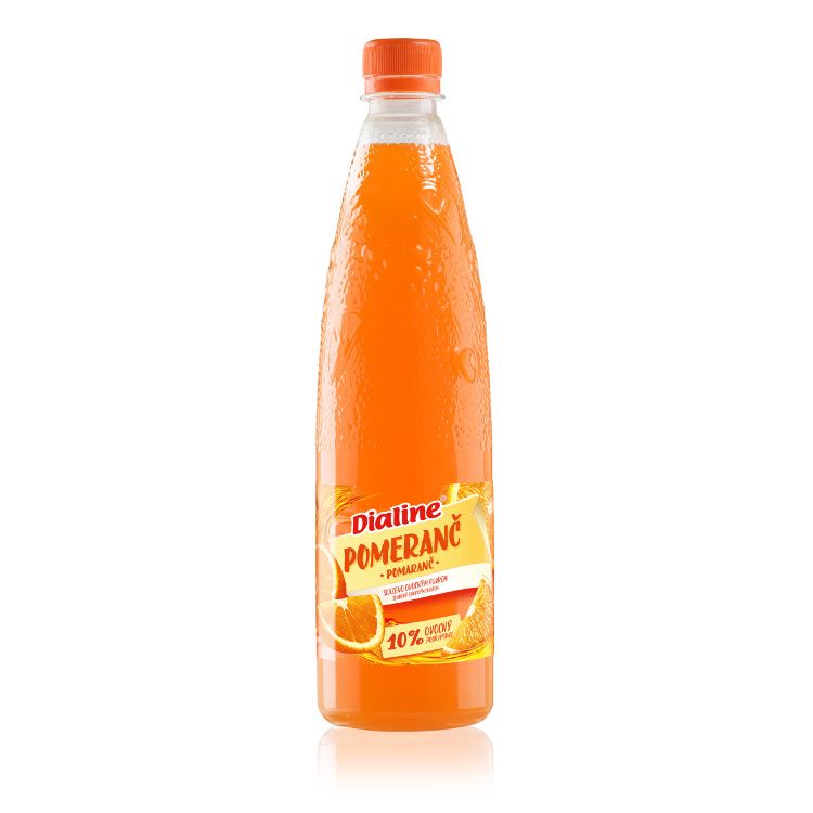 DRUID Dialine koncentrát s fruktózou pomaranč 650 ml